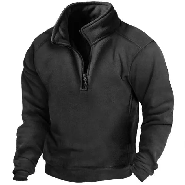 Velina Moda | Fleece Pullover - Comfortable Half Zip Pullover
