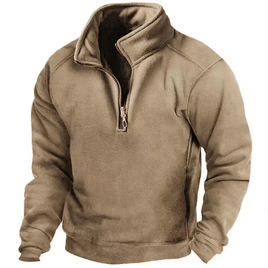 Velina Moda | Fleece Pullover - Comfortable Half Zip Pullover