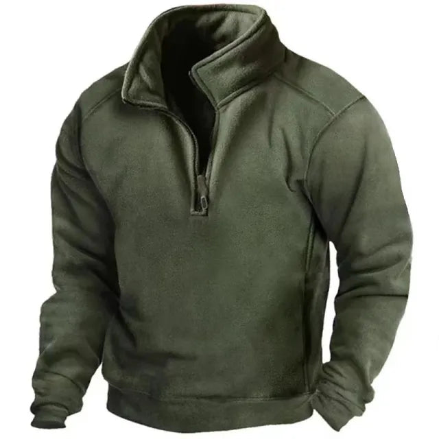 Velina Moda | Fleece Pullover - Comfortable Half Zip Pullover