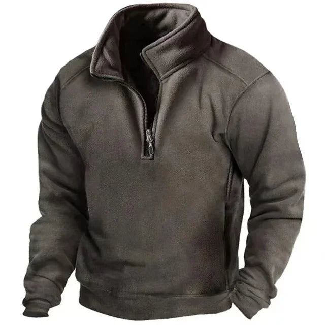 Velina Moda | Fleece Pullover - Comfortable Half Zip Pullover