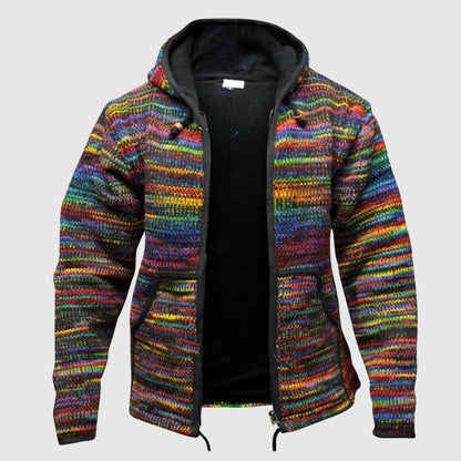 Velina Moda | Hoodie Wool Blend Relaxed Fit Boho Style