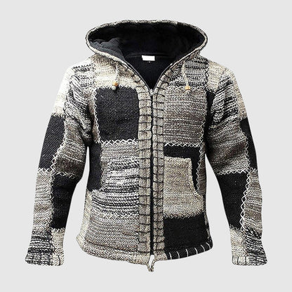Velina Moda | Hoodie Wool Blend Relaxed Fit Boho Style