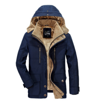 Velina Moda | Jacket Classic warm winter coat with hood