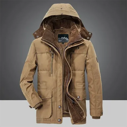 Velina Moda | Jacket Classic warm winter coat with hood