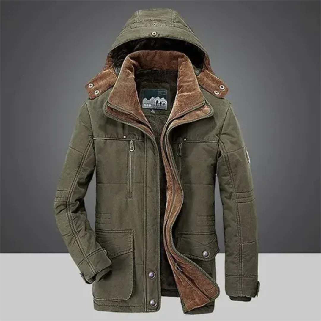 Velina Moda | Jacket Classic warm winter coat with hood
