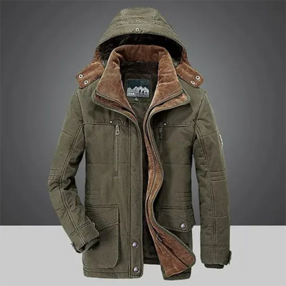 Velina Moda | Jacket Classic warm winter coat with hood
