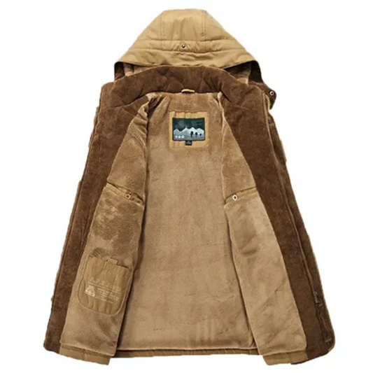 Velina Moda | Jacket Classic warm winter coat with hood