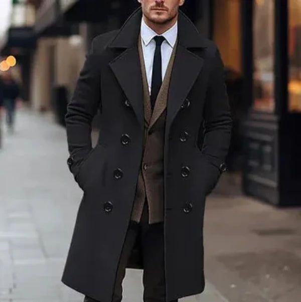 Velina Moda | Overcoat - Double-breasted wool blend jackets