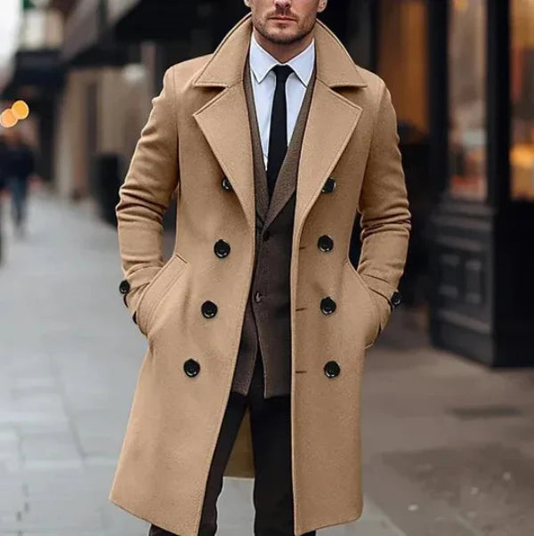 Velina Moda | Overcoat - Double-breasted wool blend jackets