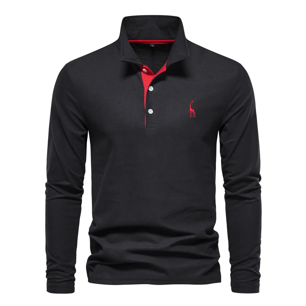 Velina Moda | Polo Shirt with Long Sleeves - Simran