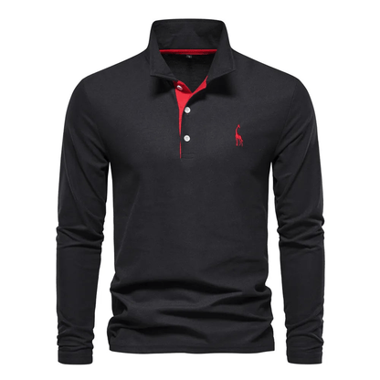 Velina Moda | Polo Shirt with Long Sleeves - Simran