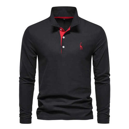 Velina Moda | Polo Shirt with Long Sleeves - Simran