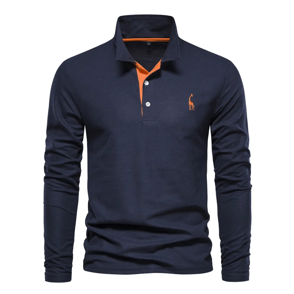 Velina Moda | Polo Shirt with Long Sleeves - Simran