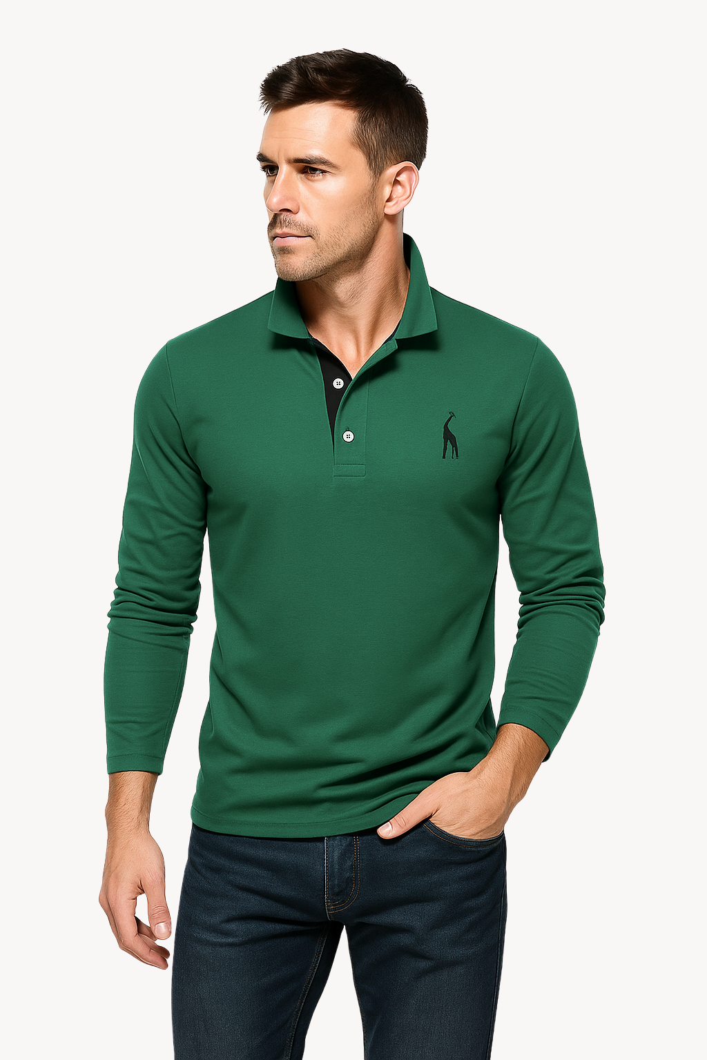 Velina Moda | Polo Shirt with Long Sleeves - Simran