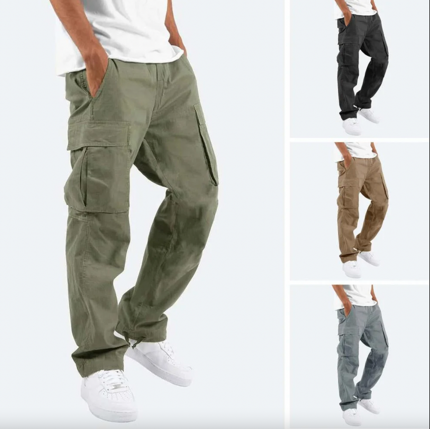 Velina Moda | Cargo Pants - Relaxed Fit with Multiple Pockets