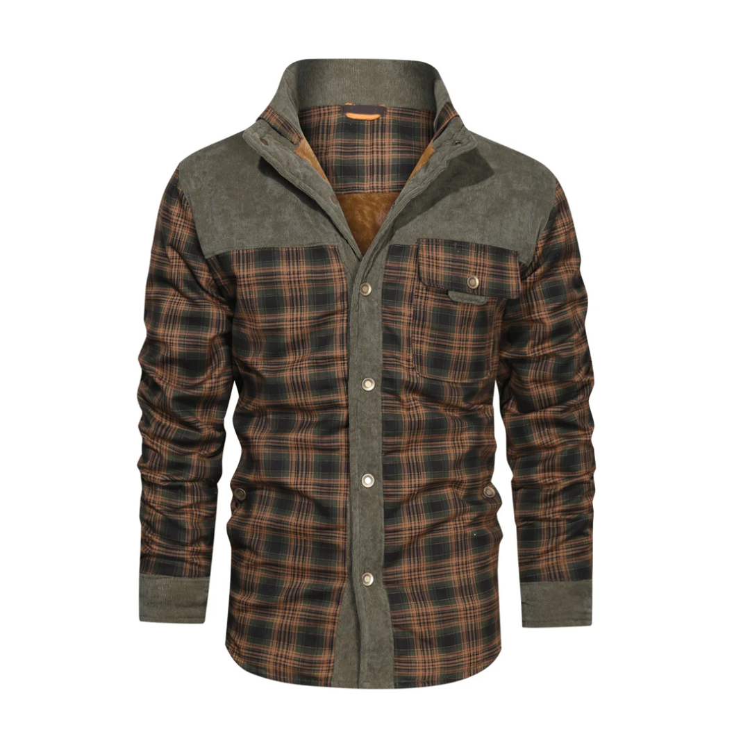 Velina Moda | Winter jacket - Lightweight insulated with check pattern