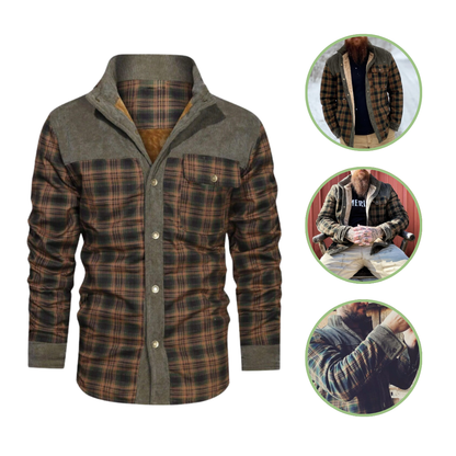 Velina Moda | Winter jacket - Lightweight insulated with check pattern