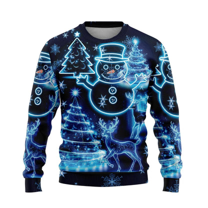 Velina Moda | Christmas Sweater - Knitted Deer Print, Warm Comfort & Festive Style for Winter