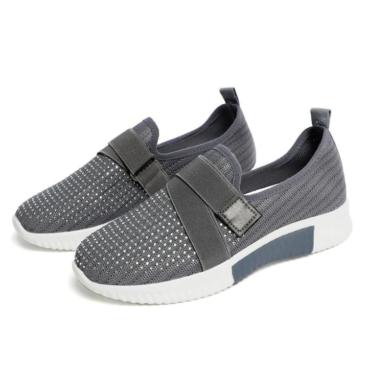 Velina Moda | Slip-On Sneaker for Women with Velcro Closure Improve your Running Posture!