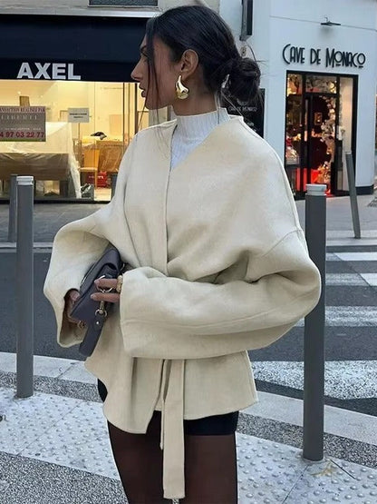 Velina Moda | Laced Jacket with Belt