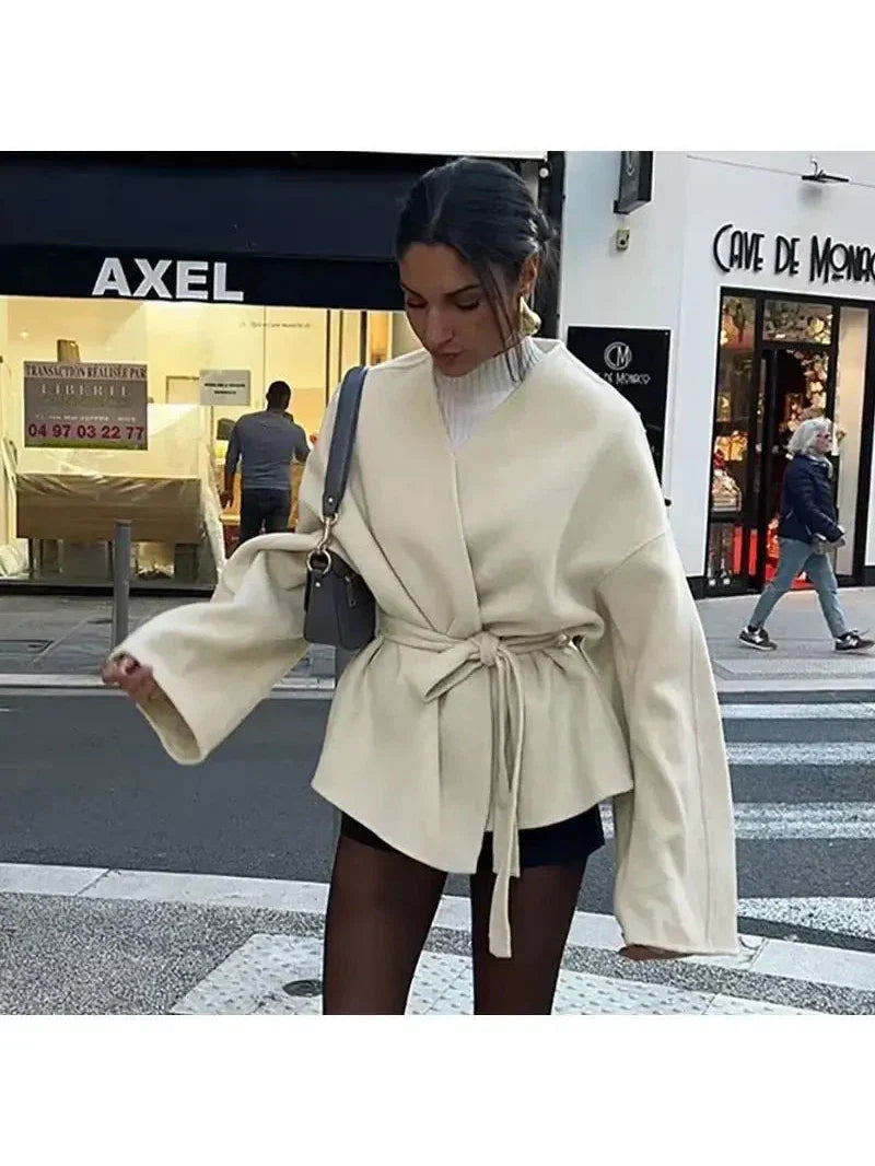 Velina Moda | Laced Jacket with Belt