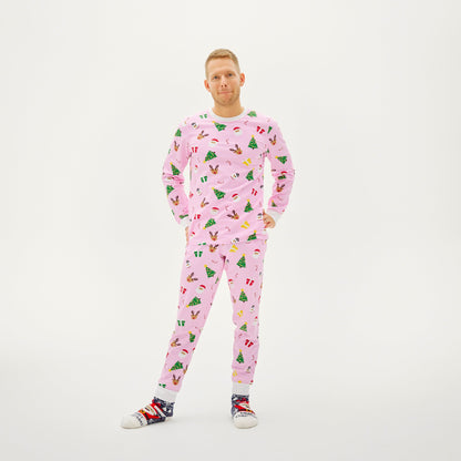 Velina Moda | The pink Christmas pajamas Men