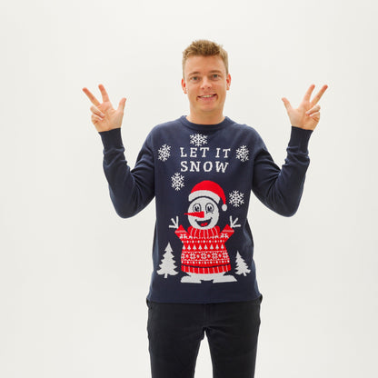 Velina Moda | Let It Snow Christmas Sweater Men