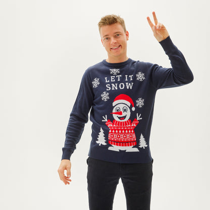 Velina Moda | Let It Snow Christmas Sweater Men