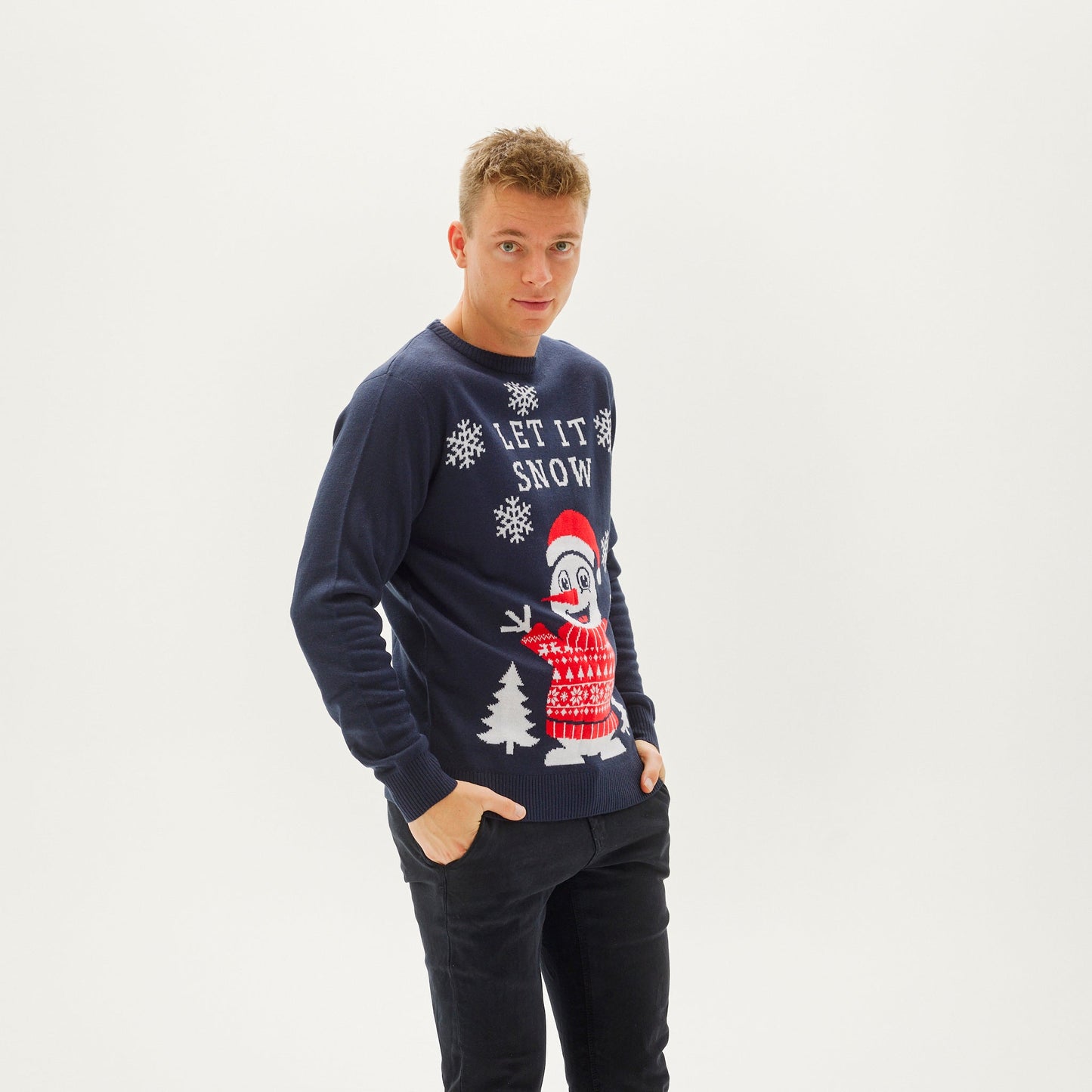 Velina Moda | Let It Snow Christmas Sweater Men