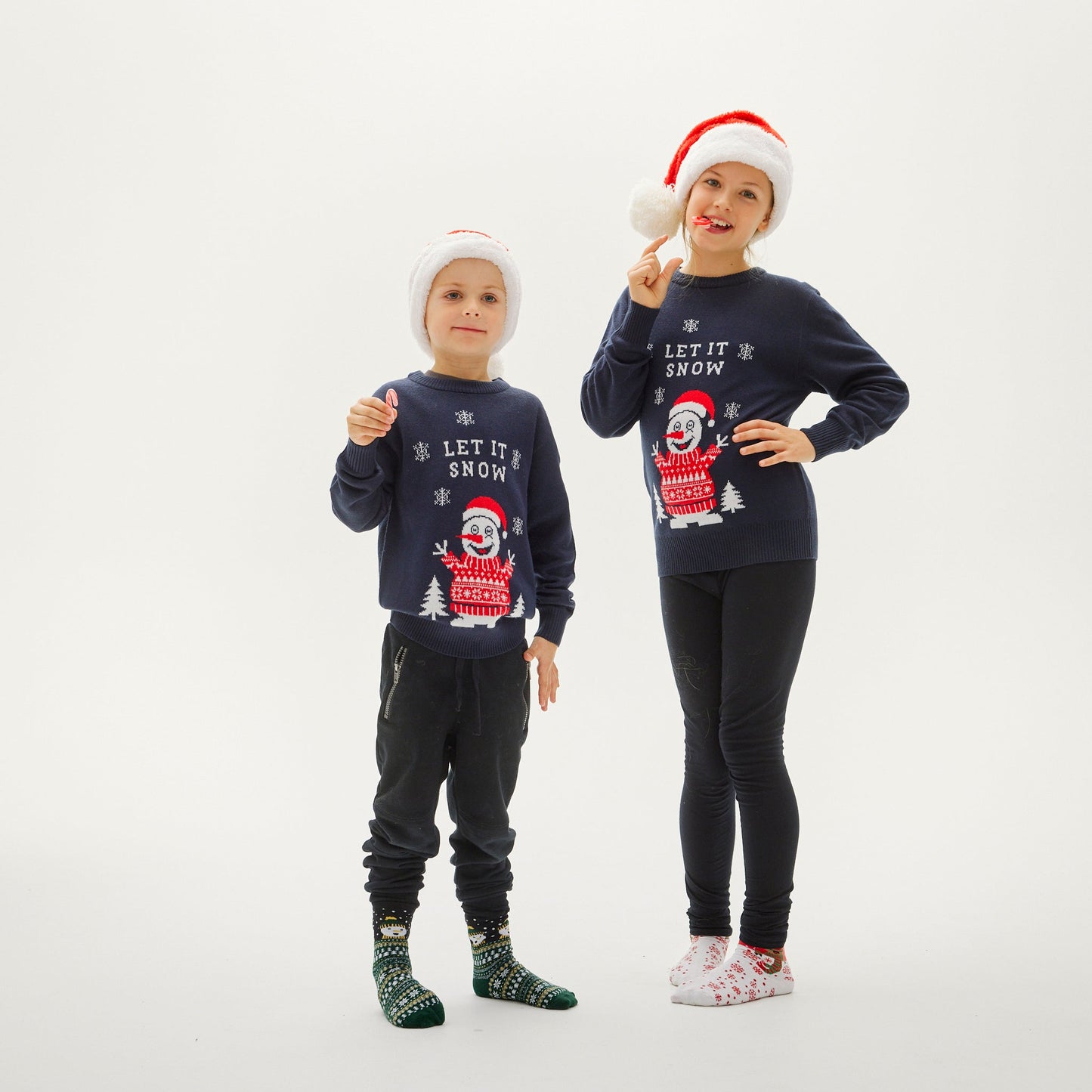 Velina Moda | Let It Snow Christmas Sweater Women's