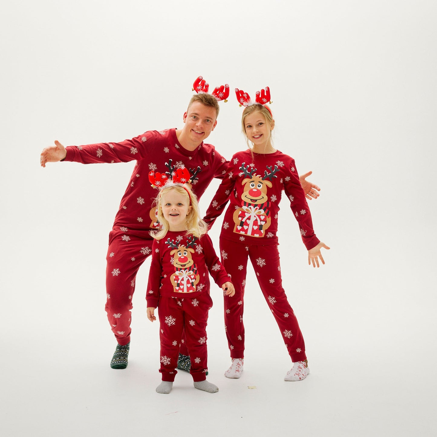 Velina Moda | Rudolf's Sweet Christmas Pajama Red Women's