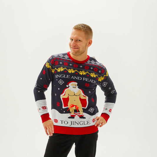 Velina Moda | The Single and Ready to Jingle Christmas Sweater Men's