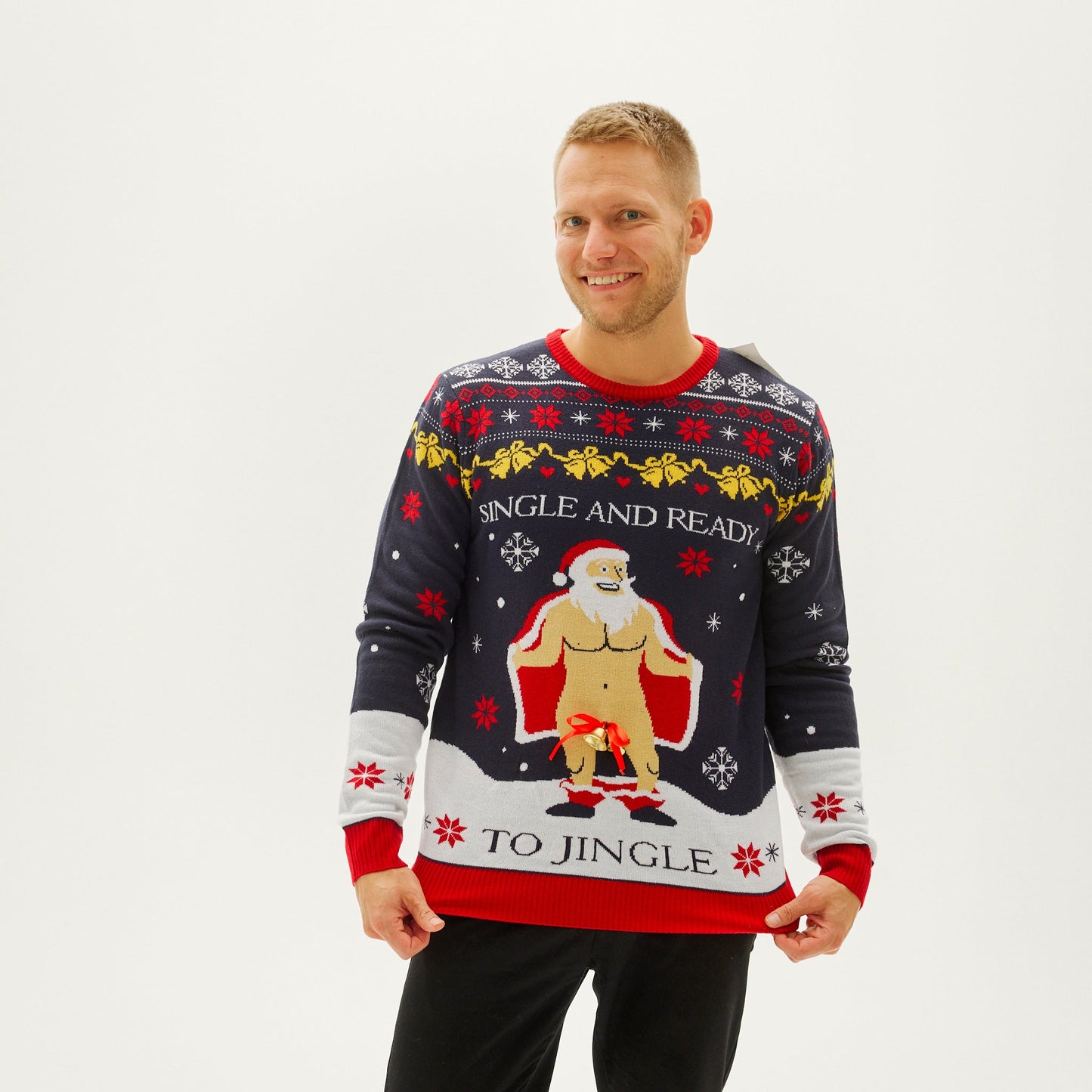 Velina Moda | The Single and Ready to Jingle Christmas Sweater Men's