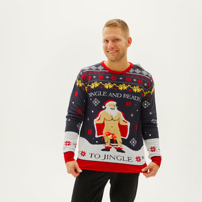 Velina Moda | The Single and Ready to Jingle Christmas Sweater Men's