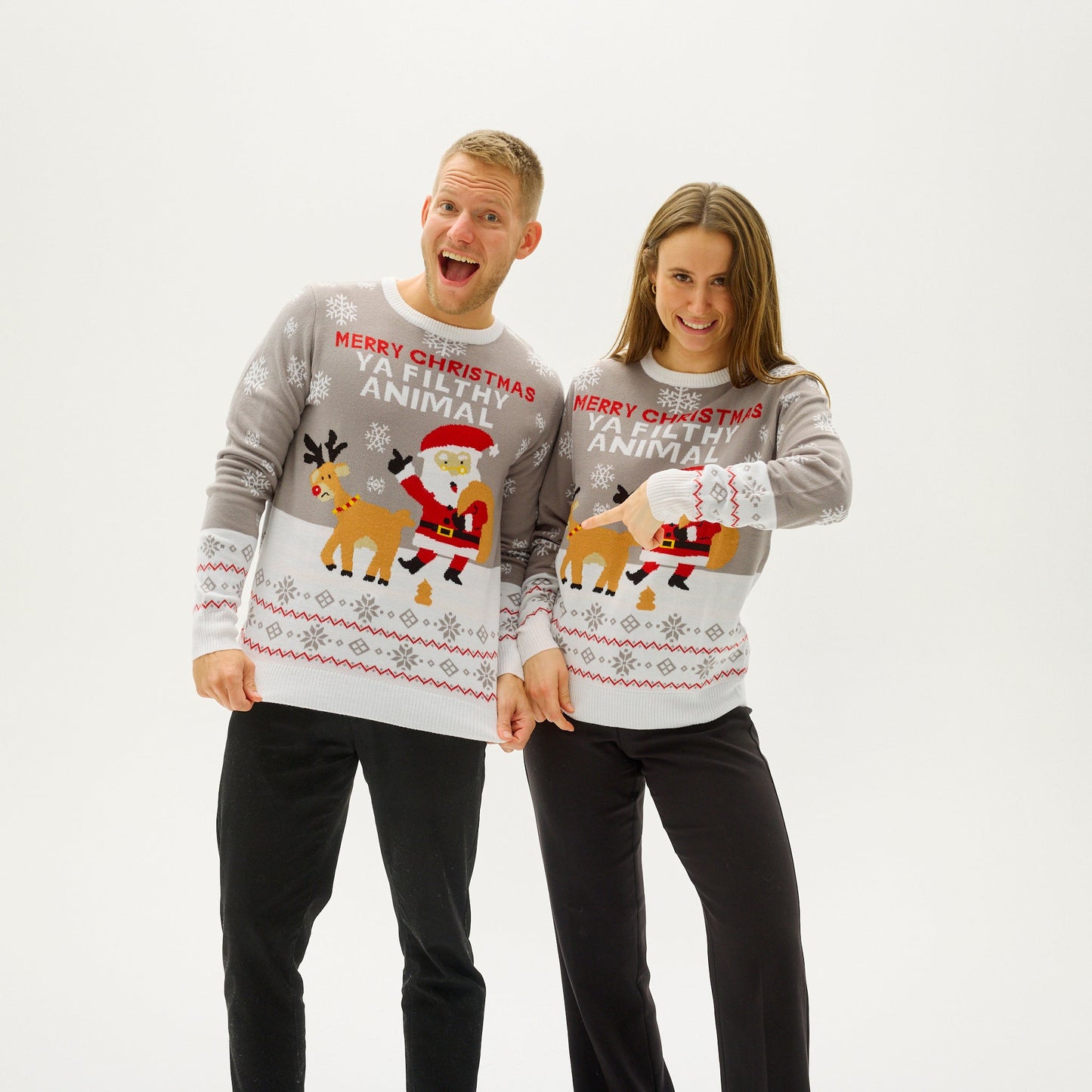 Velina Moda | Ya Filthy Animal Christmas Sweater Men