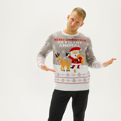Velina Moda | Ya Filthy Animal Christmas Sweater Men