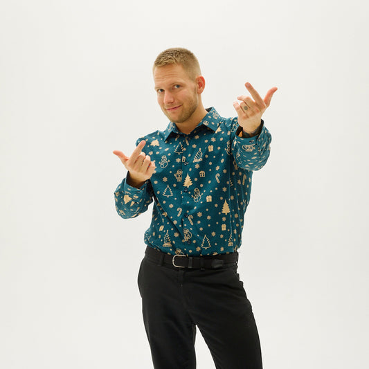 Velina Moda | The Christmas shirt of the snowman Men's