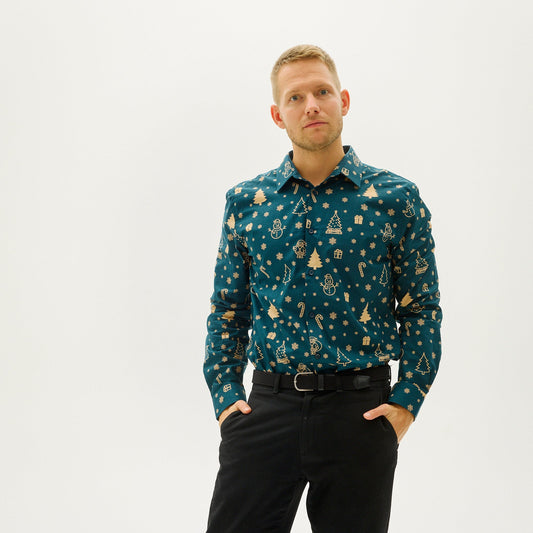 Velina Moda | The Christmas shirt of the snowman Men's