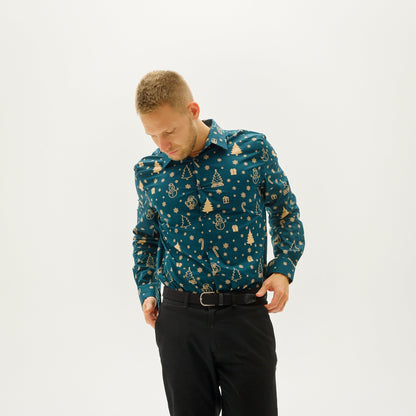 Velina Moda | The Christmas shirt of the snowman Men's