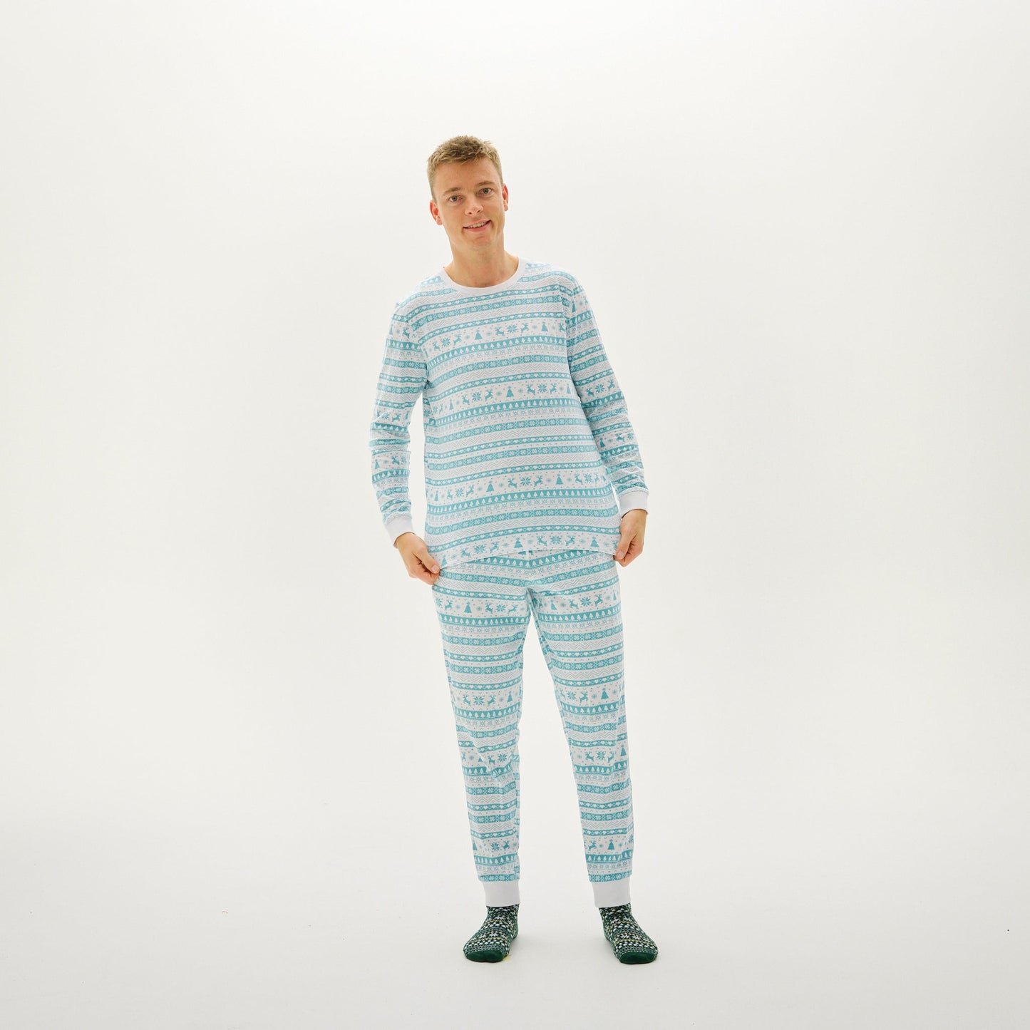 Velina Moda | Christmas Pajama with Christmas Motifs Men
