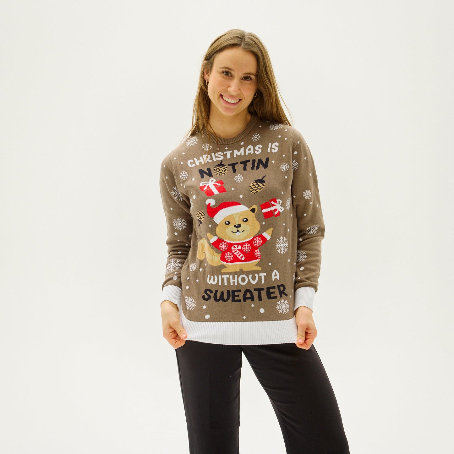 Velina Moda | Christmas Is Nuttin Without A Christmas Cardigan Women