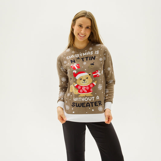 Velina Moda | Christmas Is Nuttin Without A Christmas Cardigan Women