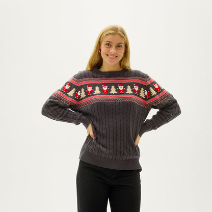 Velina Moda | Santas Cable Knit Sweater Women's