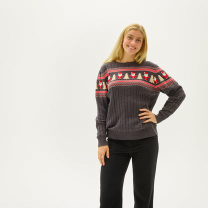 Velina Moda | Santas Cable Knit Sweater Women's