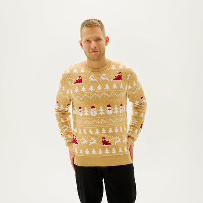 Velina Moda | The stylish Christmas sweater Beige Men
