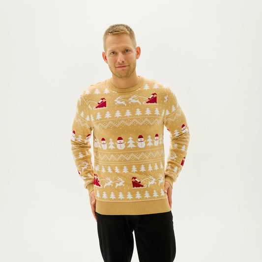 Velina Moda | The stylish Christmas sweater Beige Men