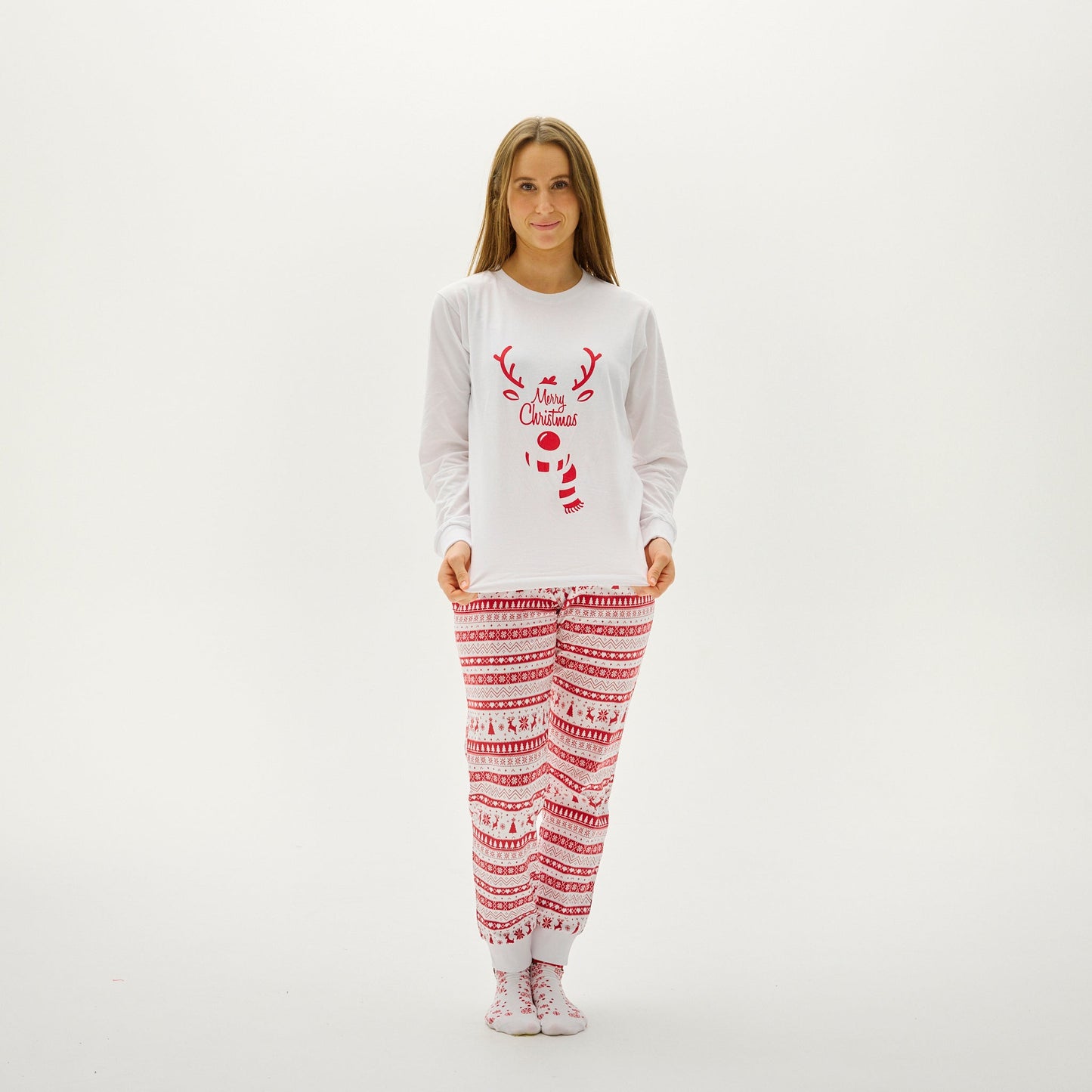 Velina Moda | Sweet Christmas Pajama Red Women