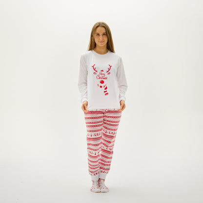 Velina Moda | Sweet Christmas Pajama Red Women