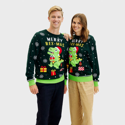 Velina Moda | Funny Dino Christmas Sweater Women