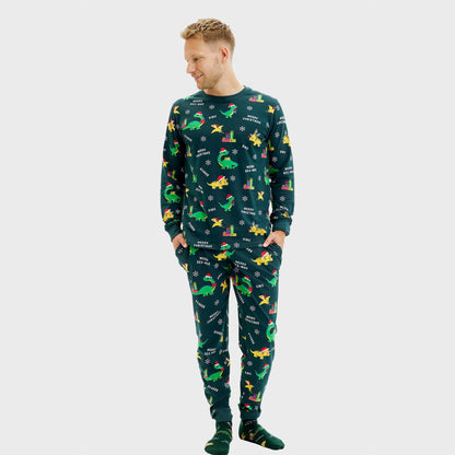 Velina Moda | Dino Christmas Pajamas Men
